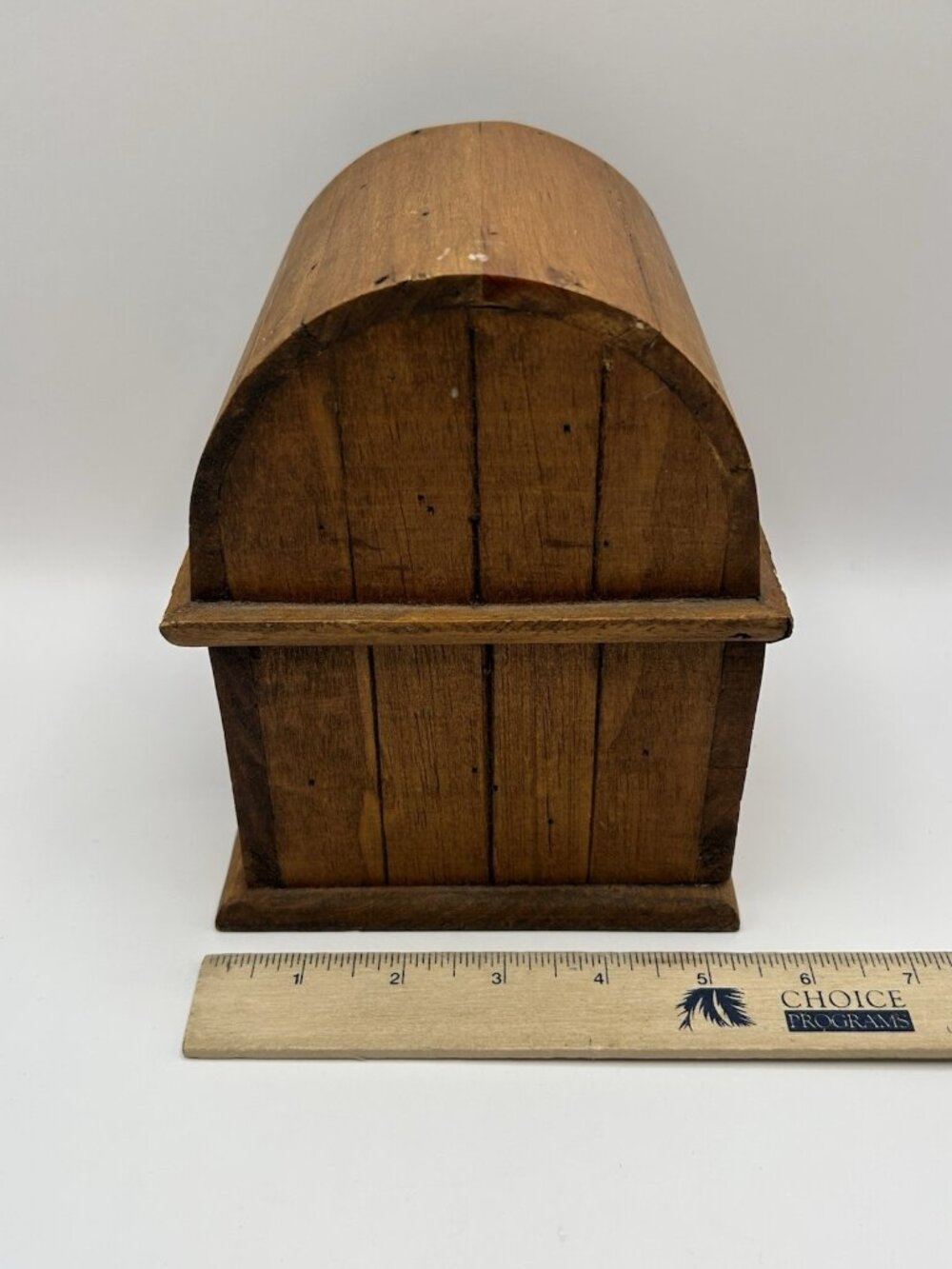 Vintage 3 Magueyes Wooden Box Chest Dome Lid Rustic Primitive Decor Jewelry Box - Picture 14 of 14
